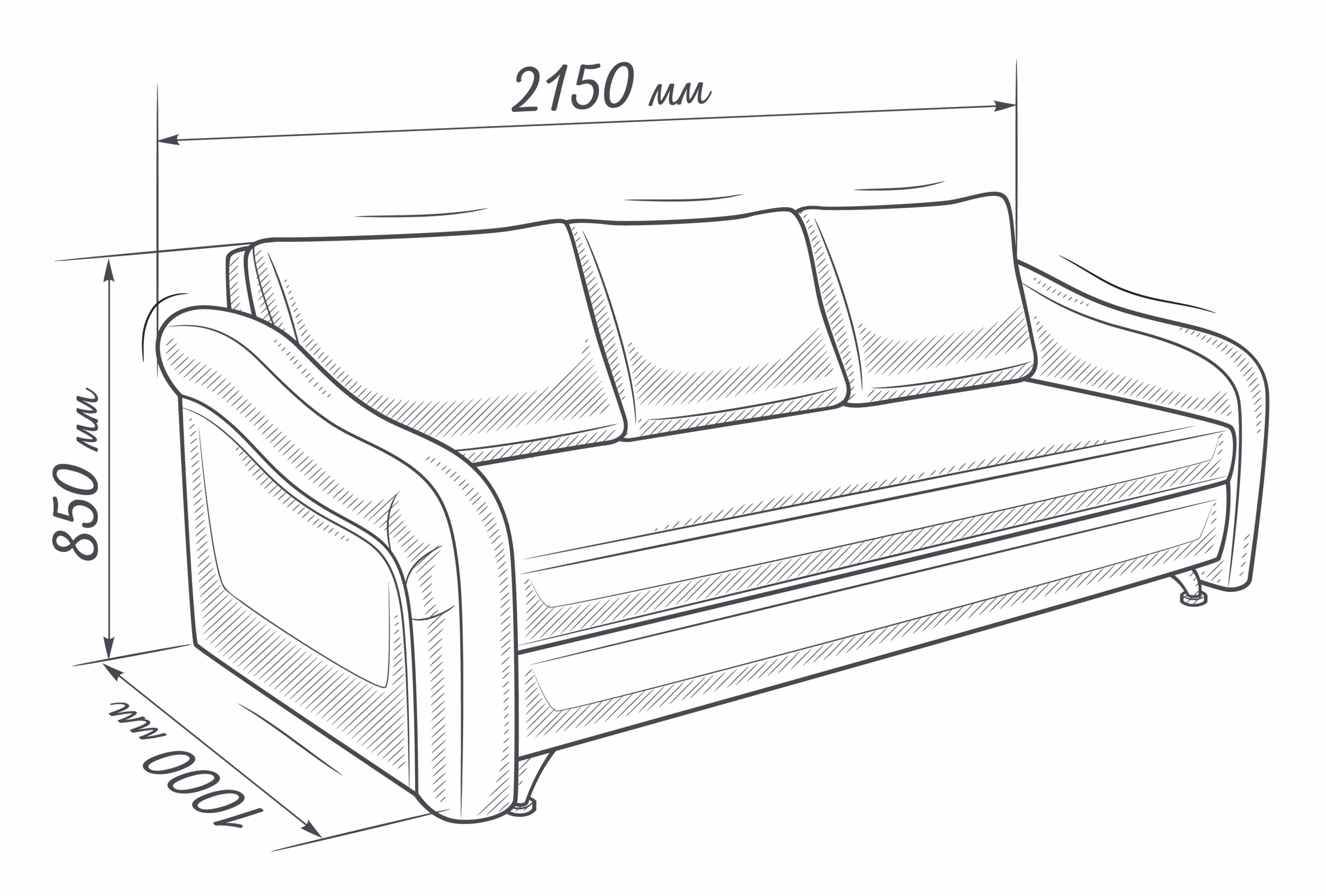 АНТАЛИЯ – диван прямой