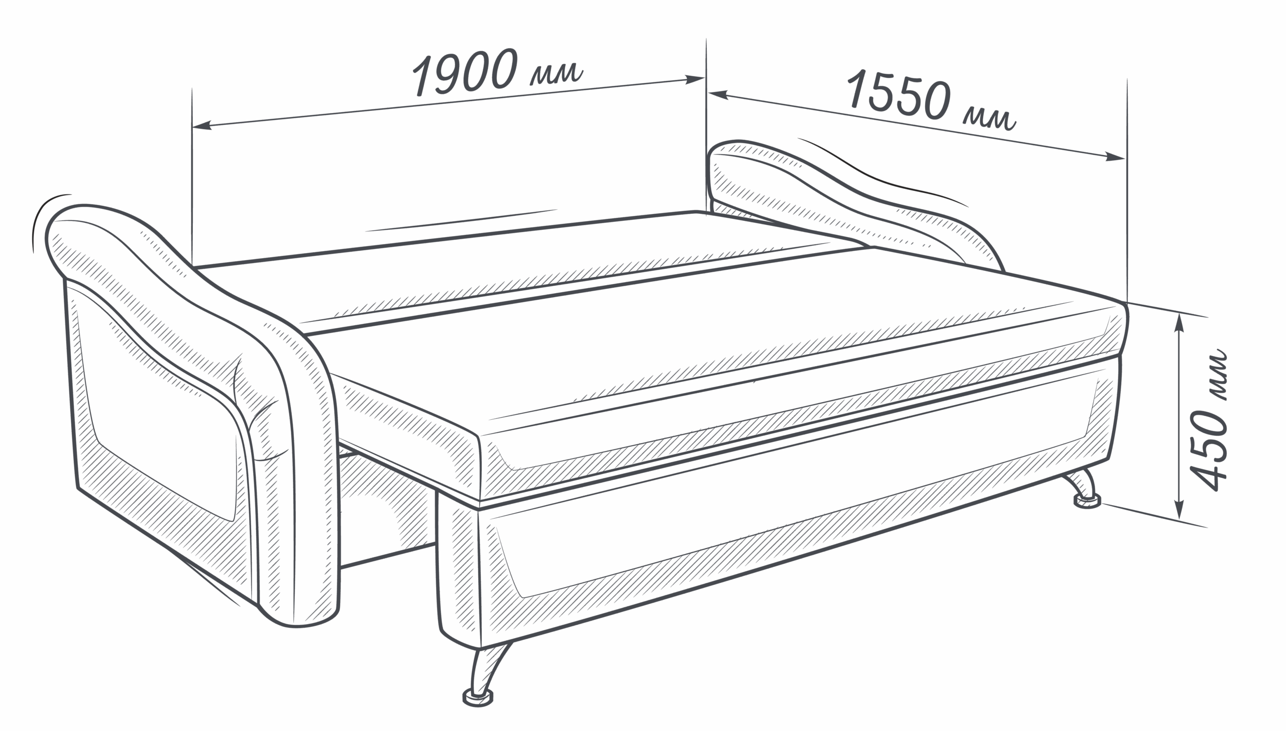 АНТАЛИЯ – диван прямой