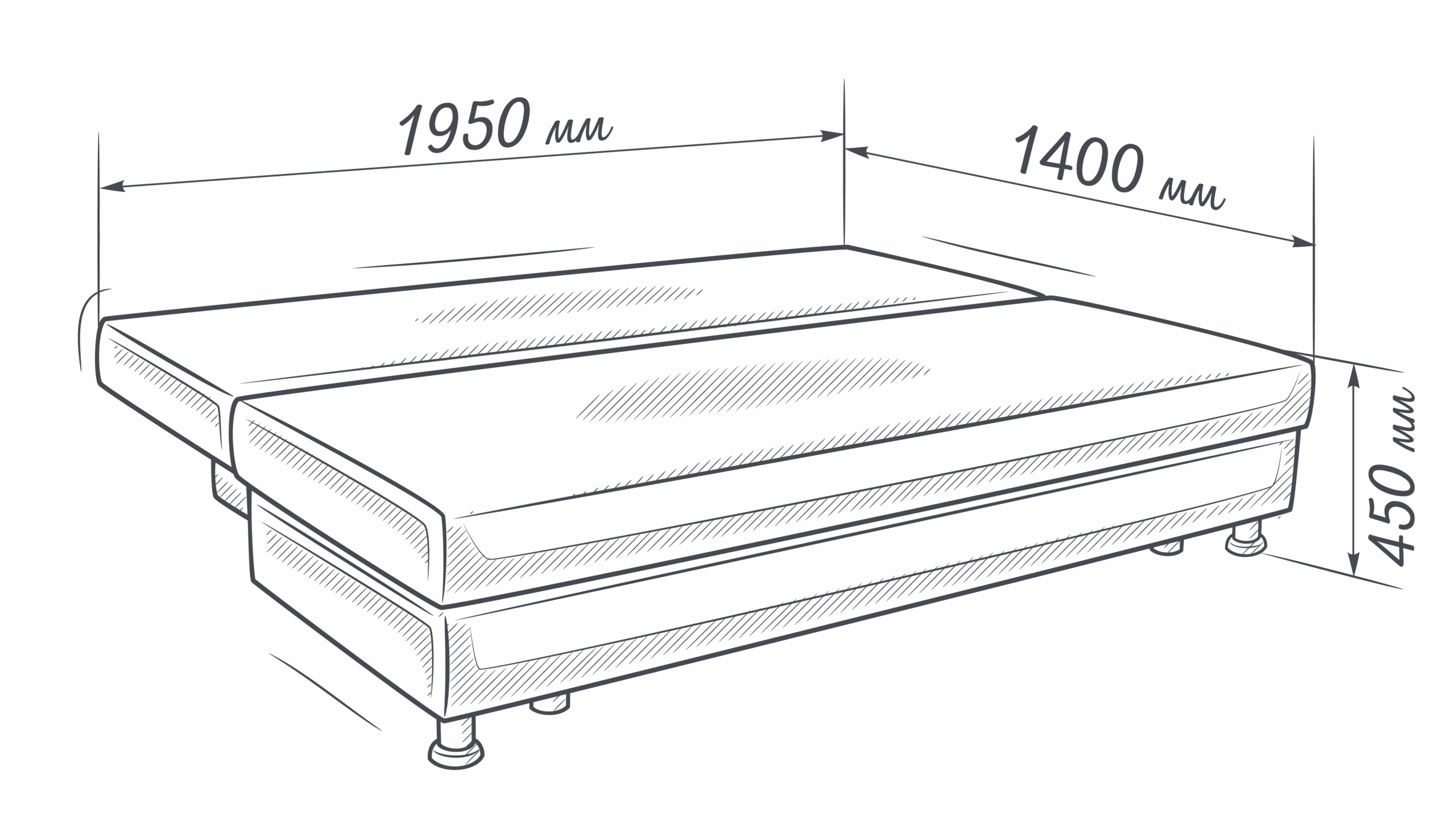 БАРСЕЛОНА — диван прямой