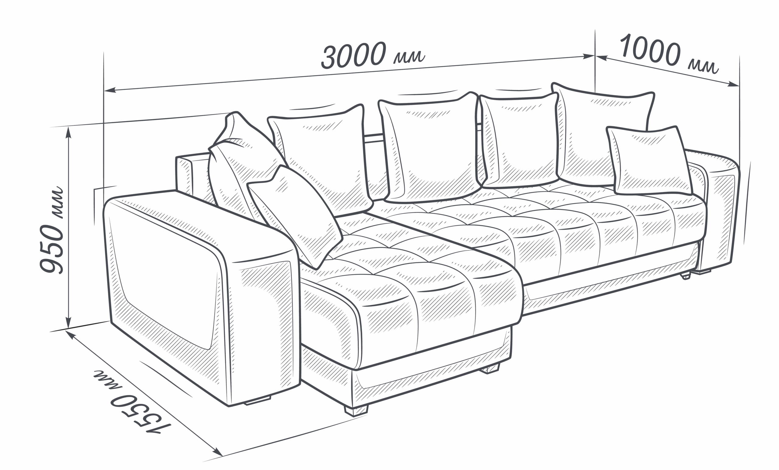 ДУБАЙ — диван угловой