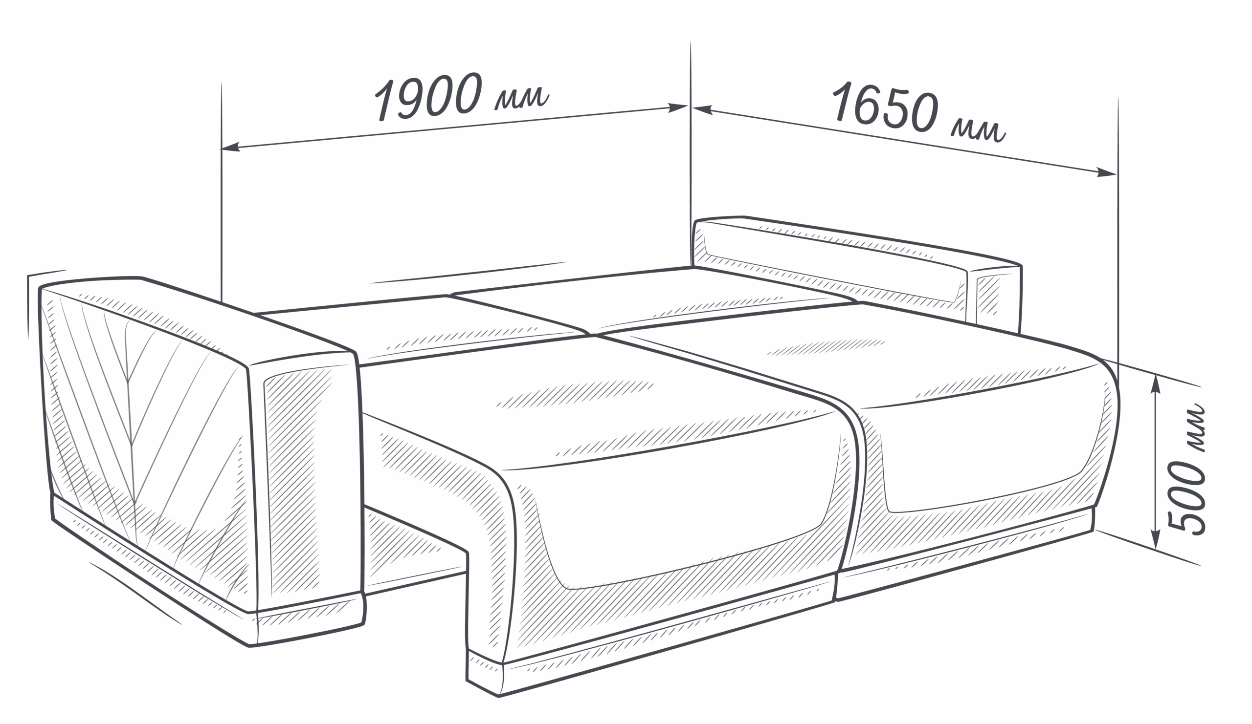 ФИНИКС – диван прямой