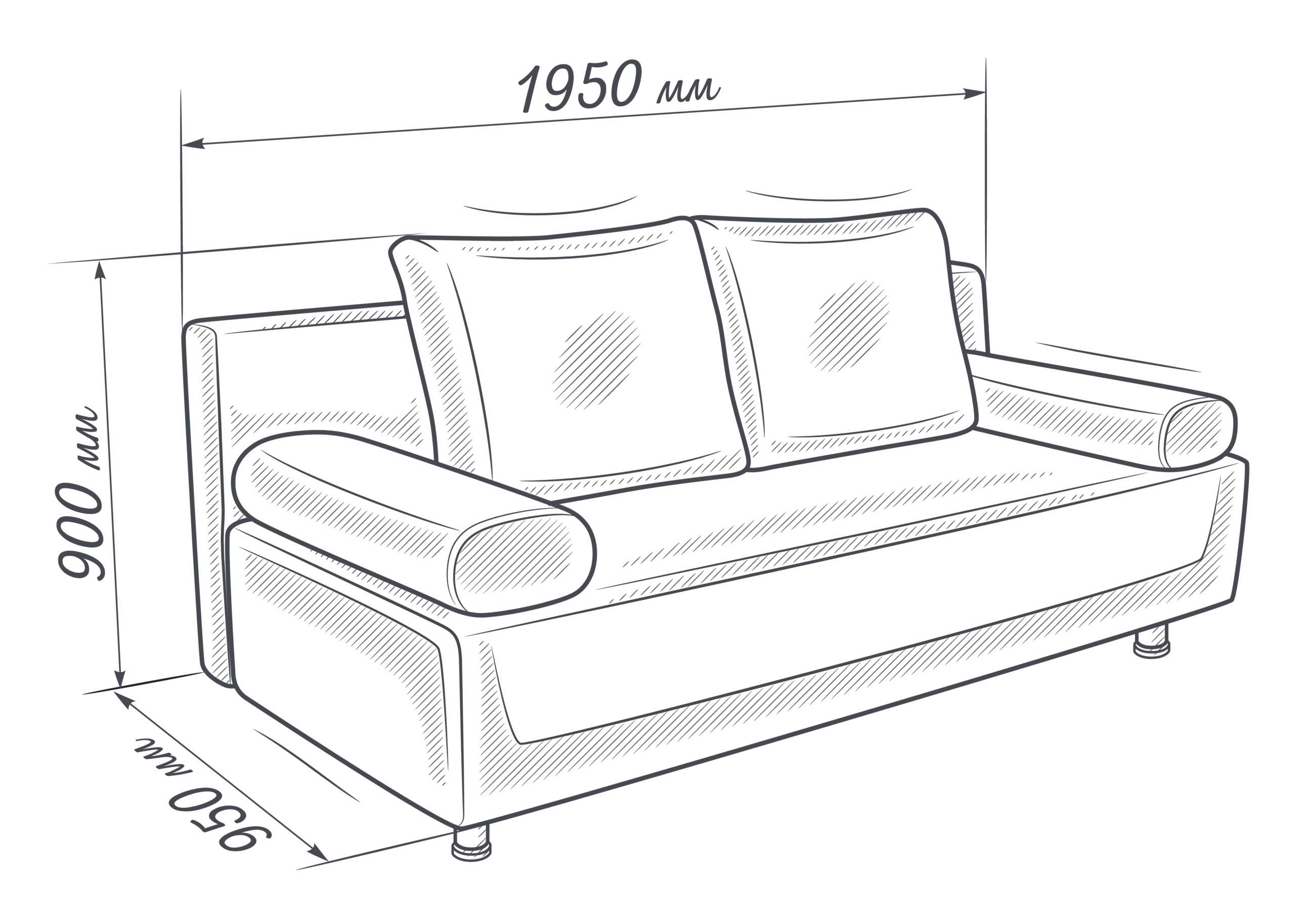 ХИЛТОН – диван прямой