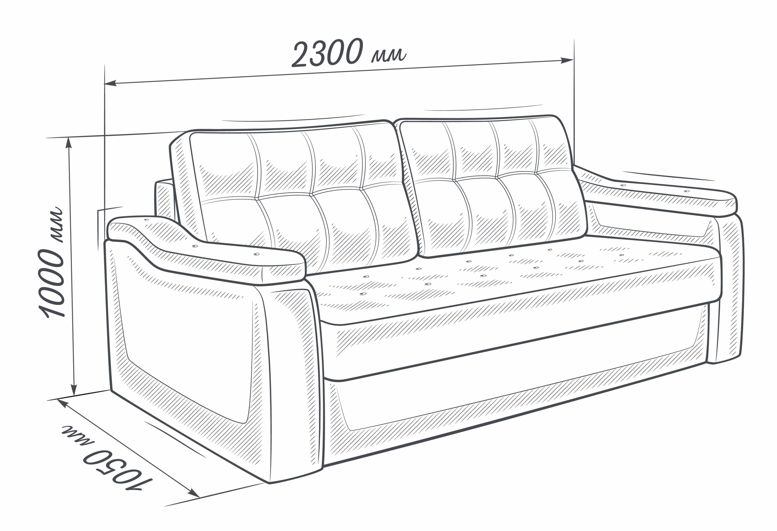 КАИР — диван прямой