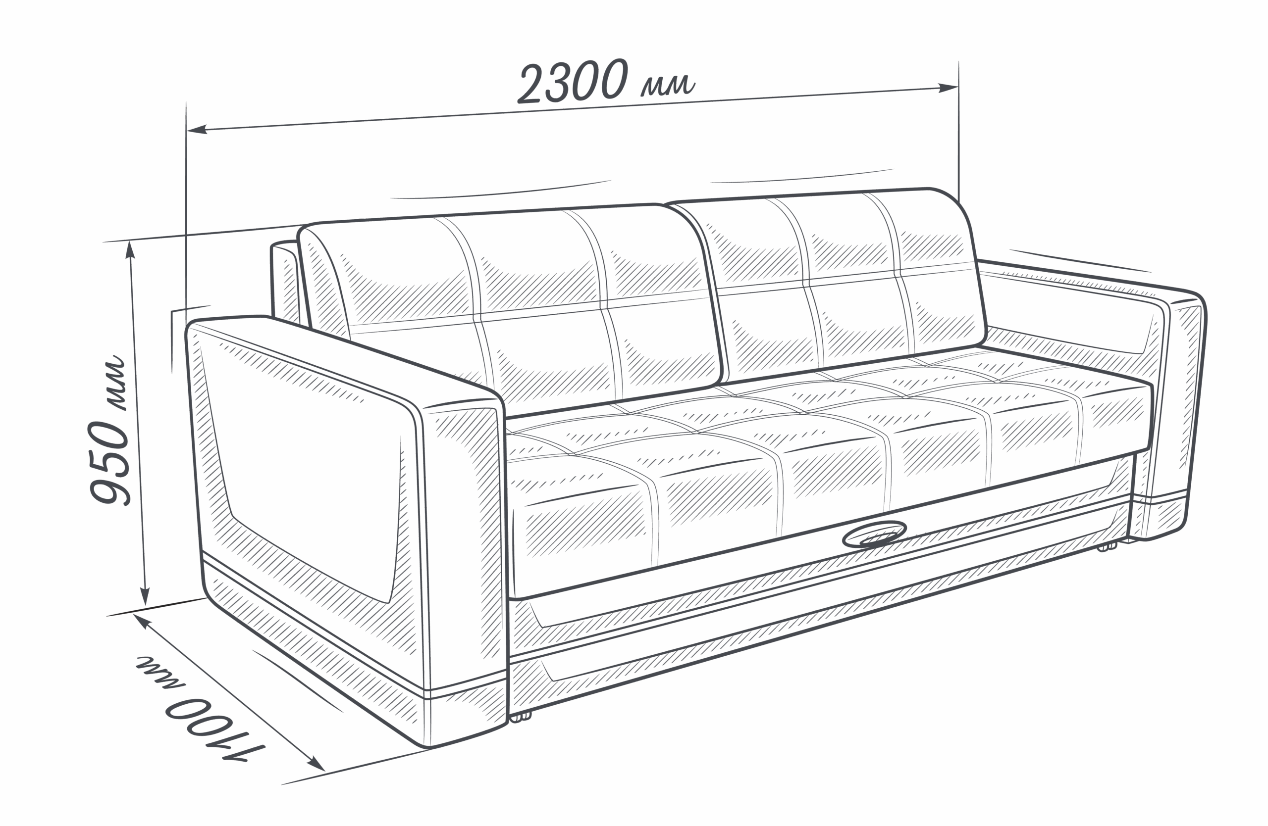 МАДРИД – диван прямой