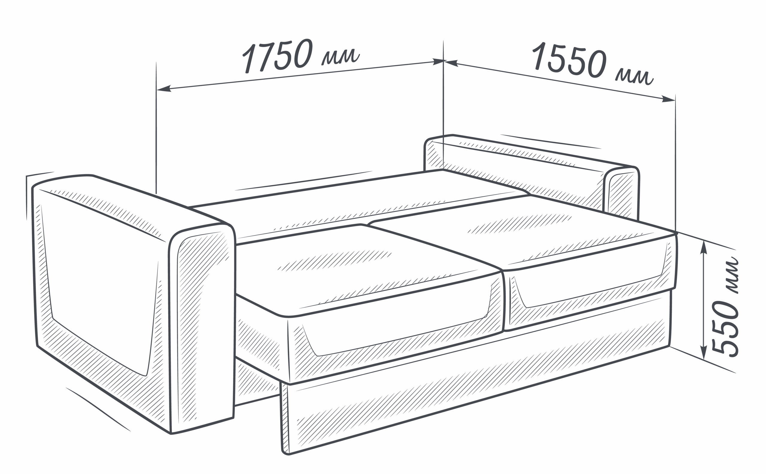 МАРСЕЛЬ – диван прямой