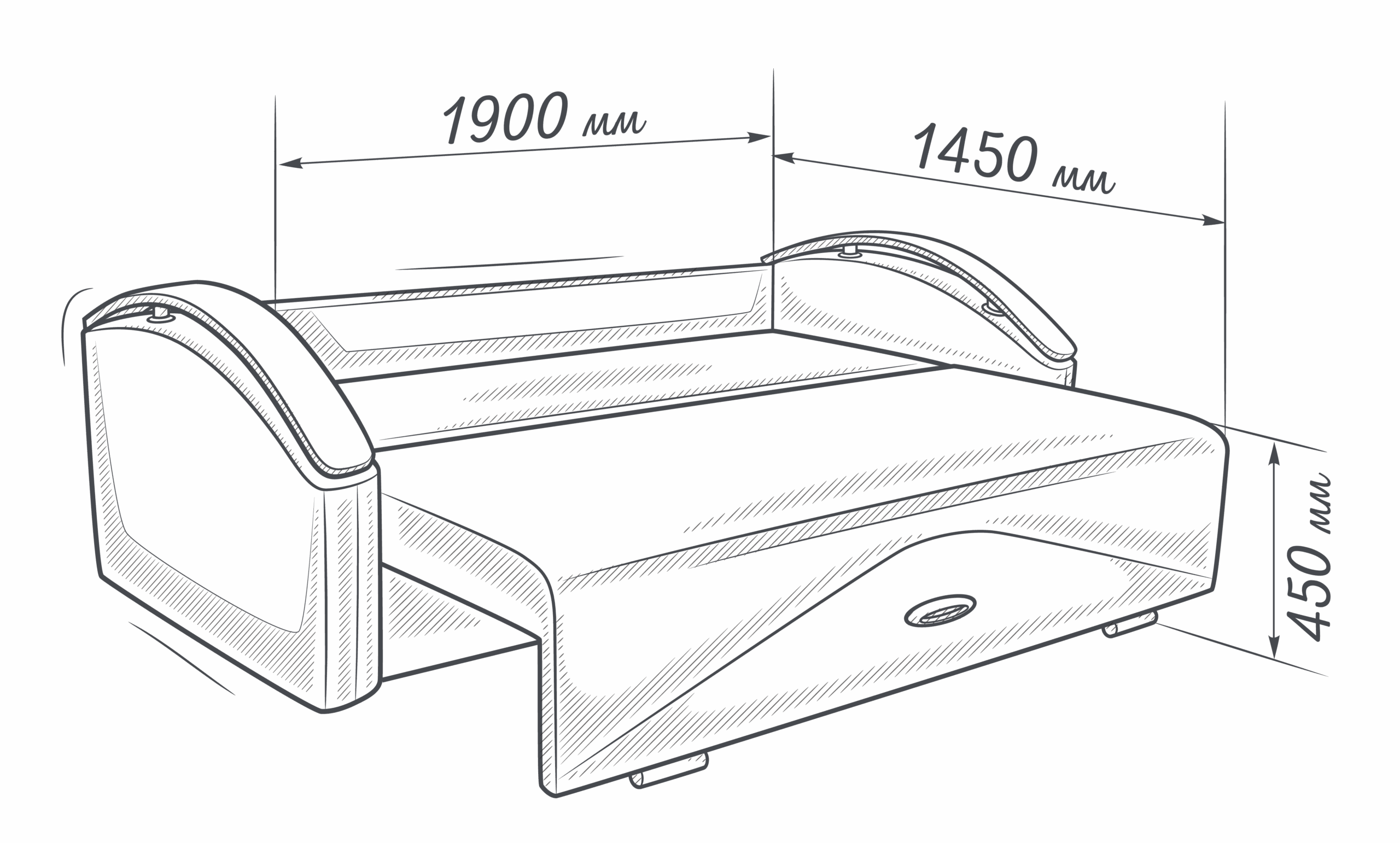 МОНАКО – диван прямой