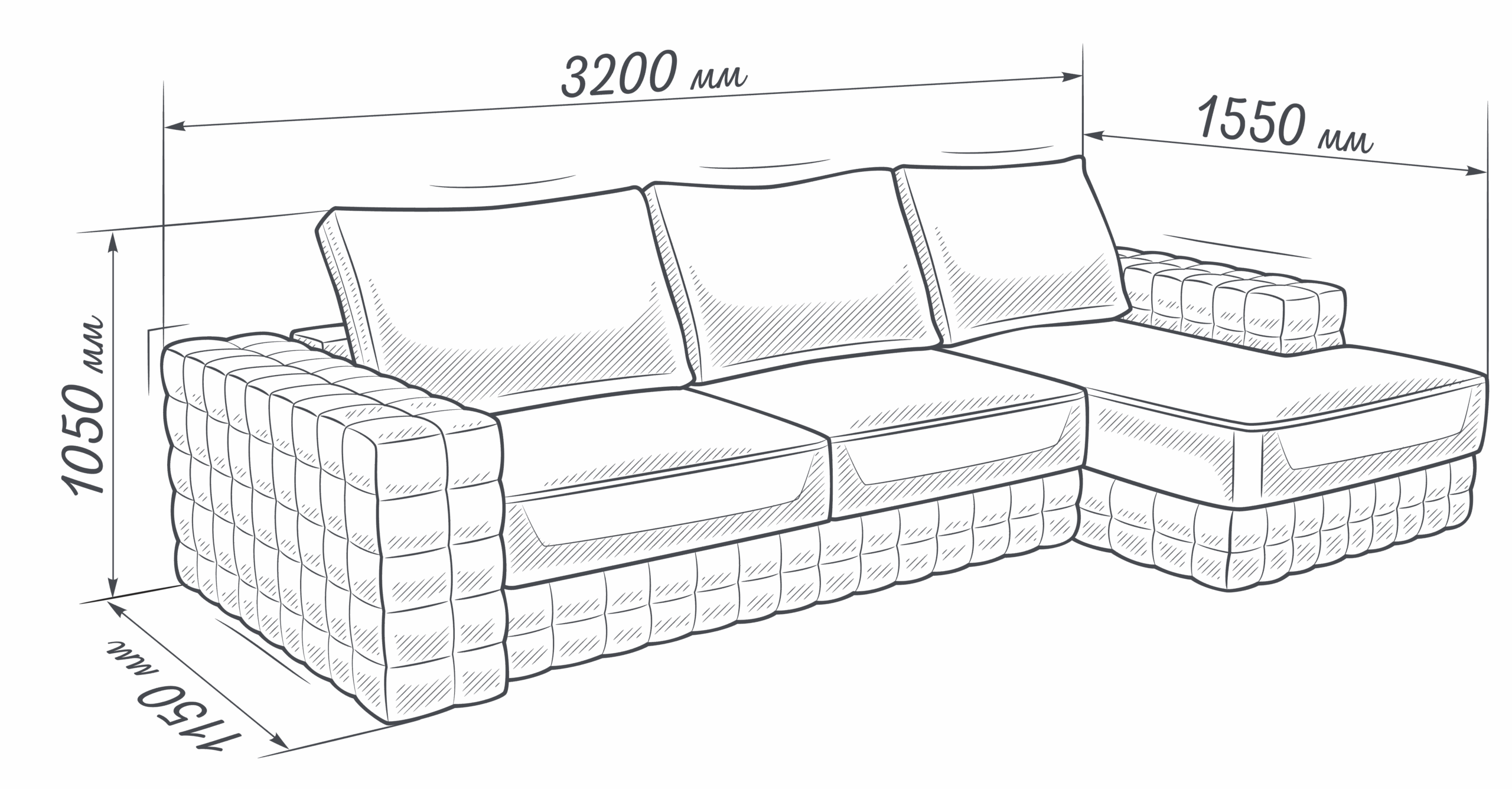 ПАРИЖ — диван угловой