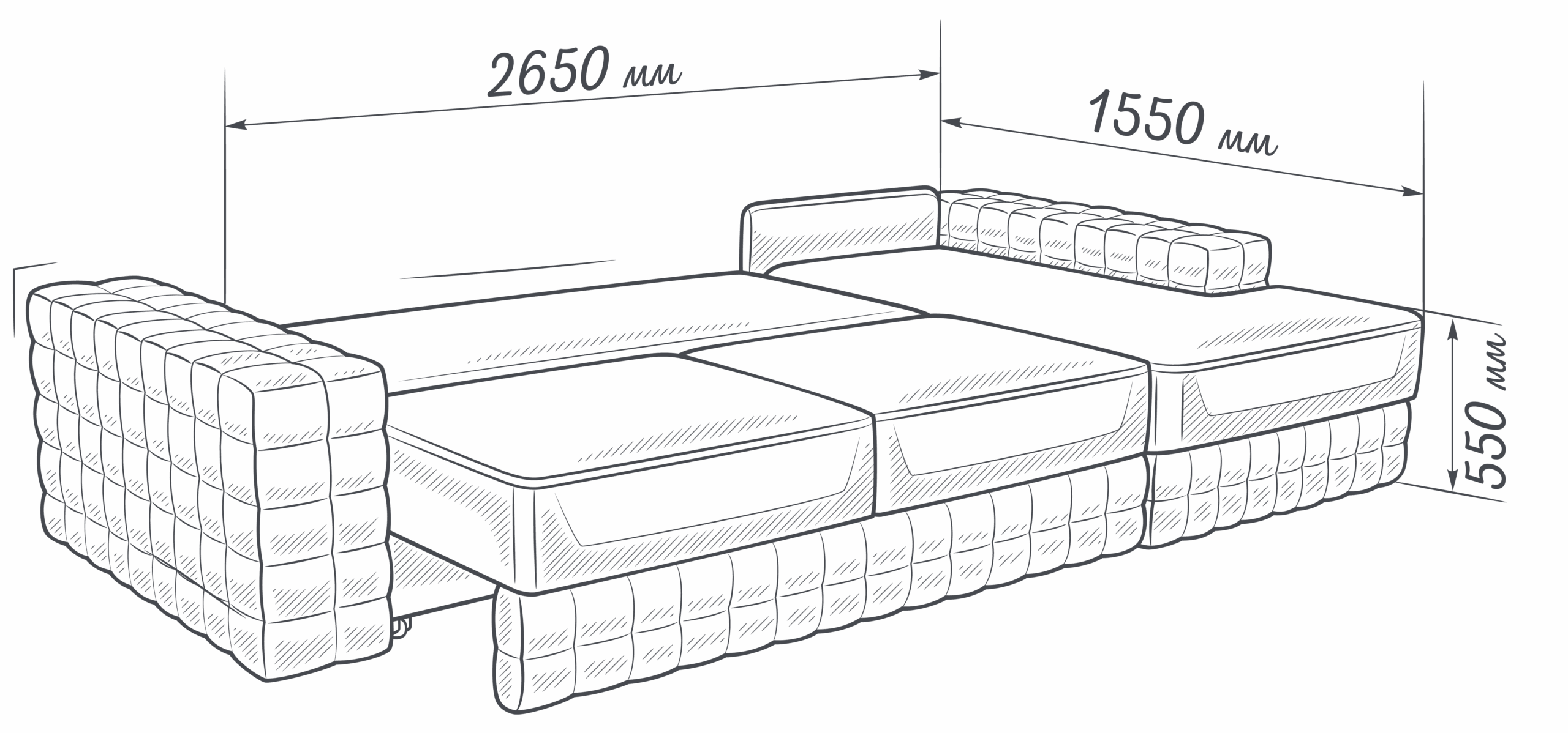 ПАРИЖ — диван угловой